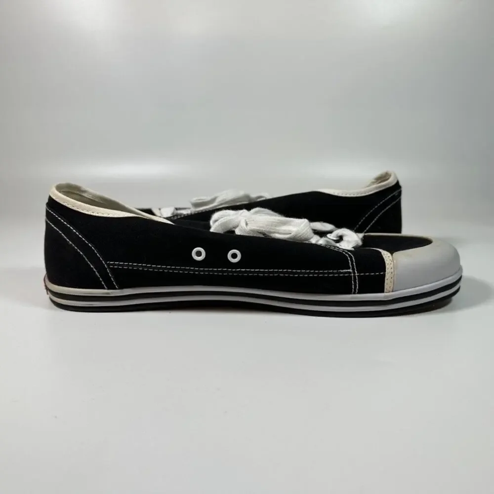 Levi's Black Canvas Low Top Sneakers Men's Size 10 Casual Lace Up Shoes